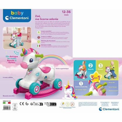 Premergător Clementoni Zoé Unicorn - Jucarii si jocuri, În aer liber și sport