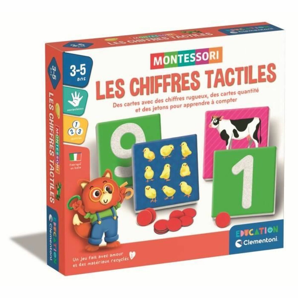 Joc Educativ Clementoni Les chiffres tactiles (FR) - Jucarii si jocuri, Jocuri și accesorii