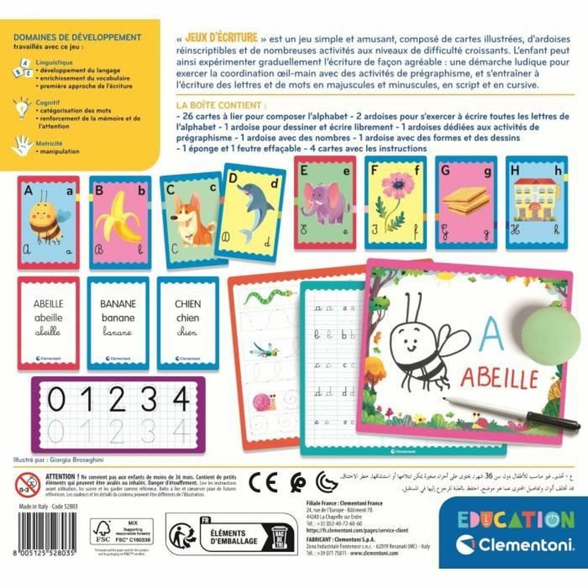 Joc Educativ Clementoni Jeux d'écriture (FR) - Jucarii si jocuri, Jocuri și accesorii