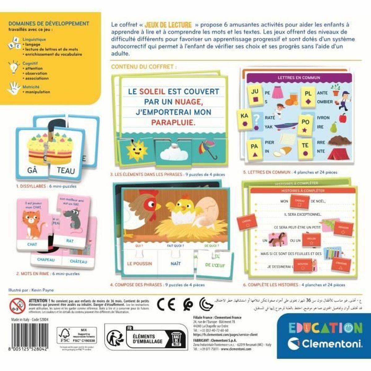 Joc Educativ Clementoni Jeux de lecture (FR) - Jucarii si jocuri, Jocuri și accesorii