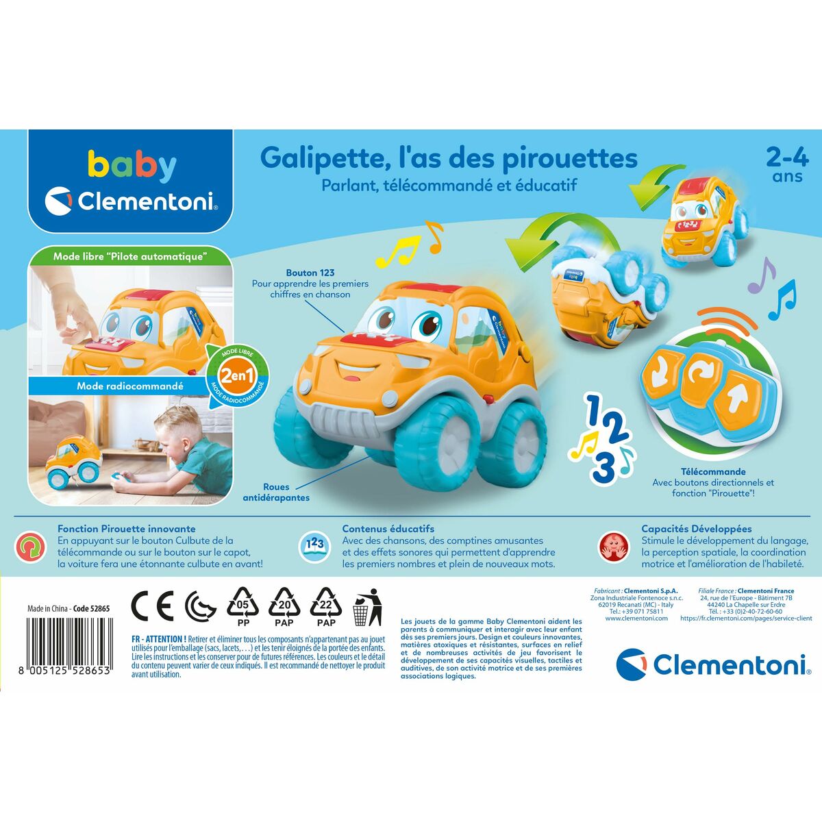 Mașină Radio Control Clementoni Galipette - Jucarii si jocuri, Vehicule