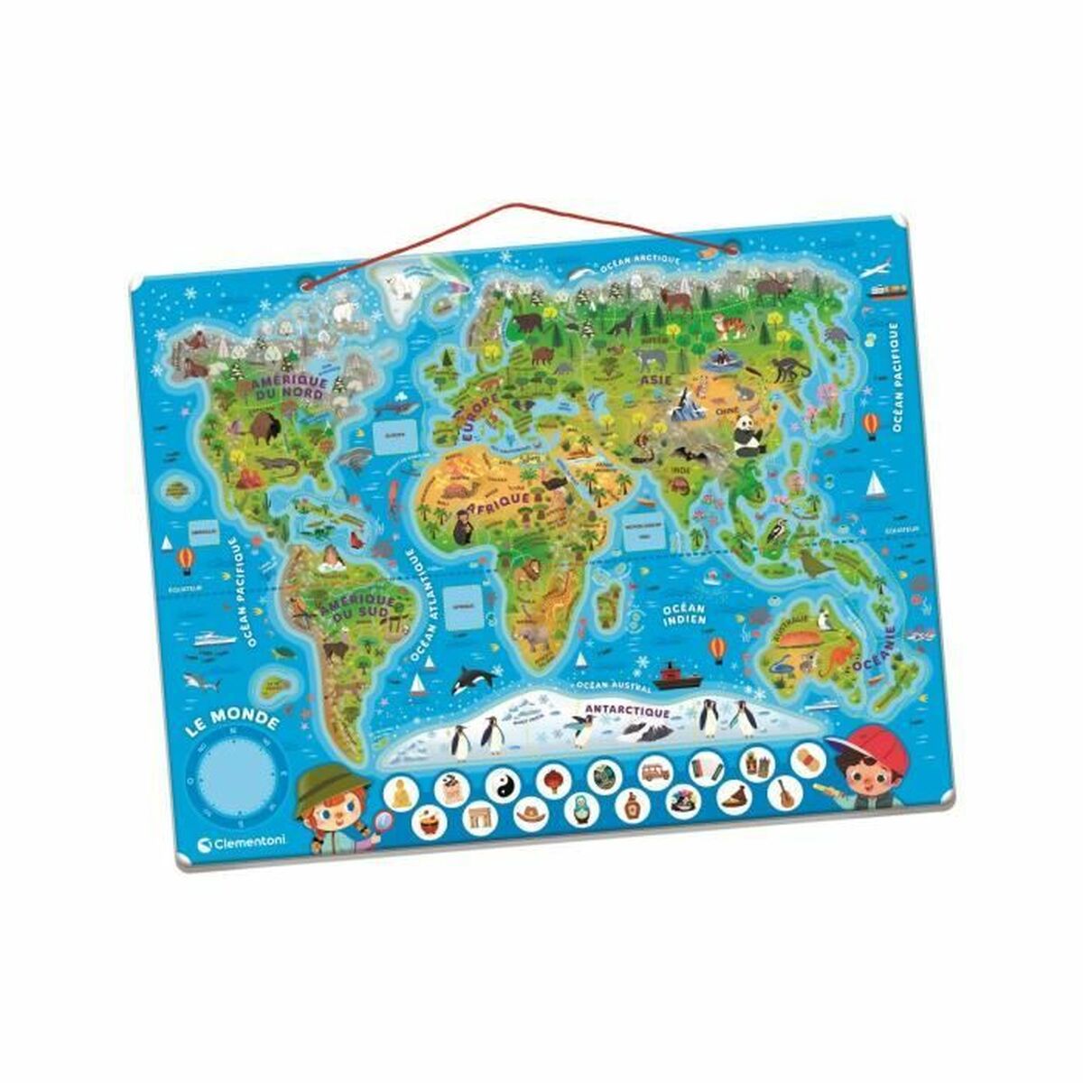 Puzzle Clementoni Magnetic Harta Lumii 110 Piese - Jucarii si jocuri, Puzzle-uri și puzzle-uri
