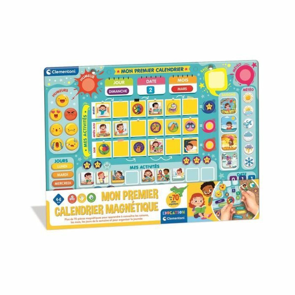 Calendar Clementoni Magnetic 70 piezas - Jucarii si jocuri, Jocuri și accesorii