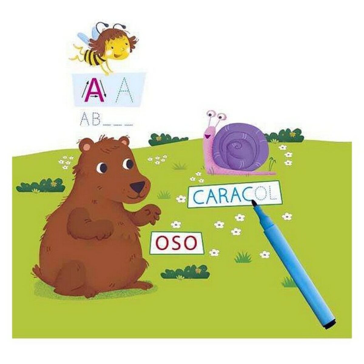 Joc Educativ Aprendo A Escribir Clementoni (ES) (7 x 18 x 23 cm) - Jucarii si jocuri, Jocuri și accesorii