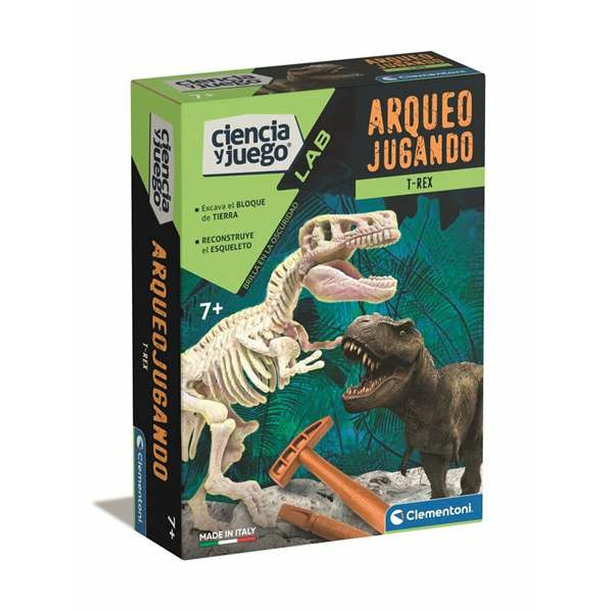 Joc Educativ Clementoni Arqueojugando T-Rex 15 x 21 x 5,5 cm - Jucarii si jocuri, Păpuși și accesorii