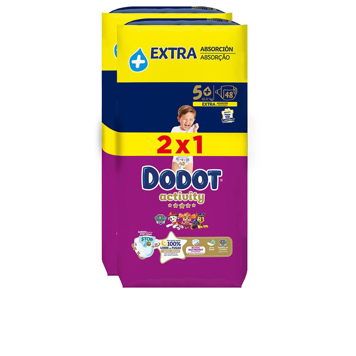 Set de igienă Dodot DODOT ACTIVITY EXTRA (96 Unități) - Sănătate și îngrijire personală, Îngrijirea copiilor și puericultură