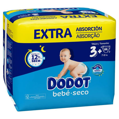 Scutece de unică folosință Dodot Etapas Extra 3 (66 Unități) - Sănătate și îngrijire personală, Îngrijirea copiilor și puericultură