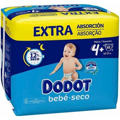 Scutece de unică folosință Dodot Etapas Extra 4 10-15 kg (62 Unități) - Sănătate și îngrijire personală, Îngrijirea copiilor și puericultură