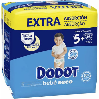 Scutece de unică folosință Dodot Etapas Extra 5 12-17 kg (56 Unități) - Sănătate și îngrijire personală, Îngrijirea copiilor și puericultură