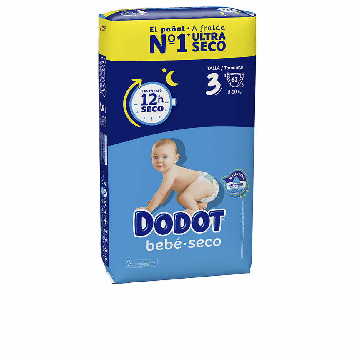 Scutece de unică folosință Dodot Dodot Etapas 6-10 kg (62 Unități) - Sănătate și îngrijire personală, Îngrijirea copiilor și puericultură