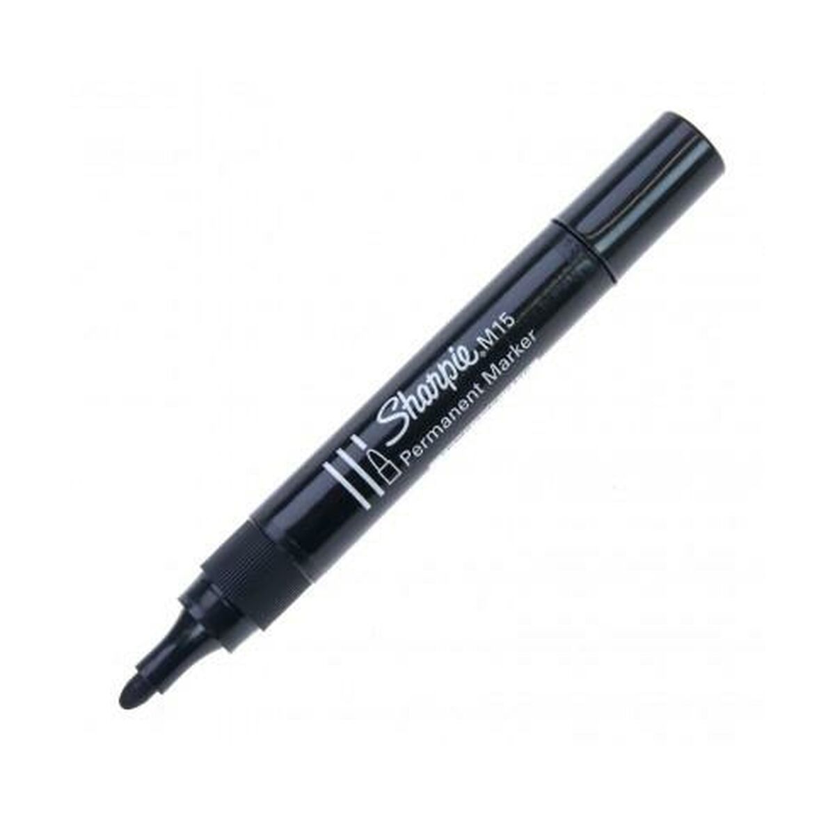 Marker permanent Sharpie M15 Negru 12 Unități - Birou și papetărie, Pixuri, creioane și articole de scris