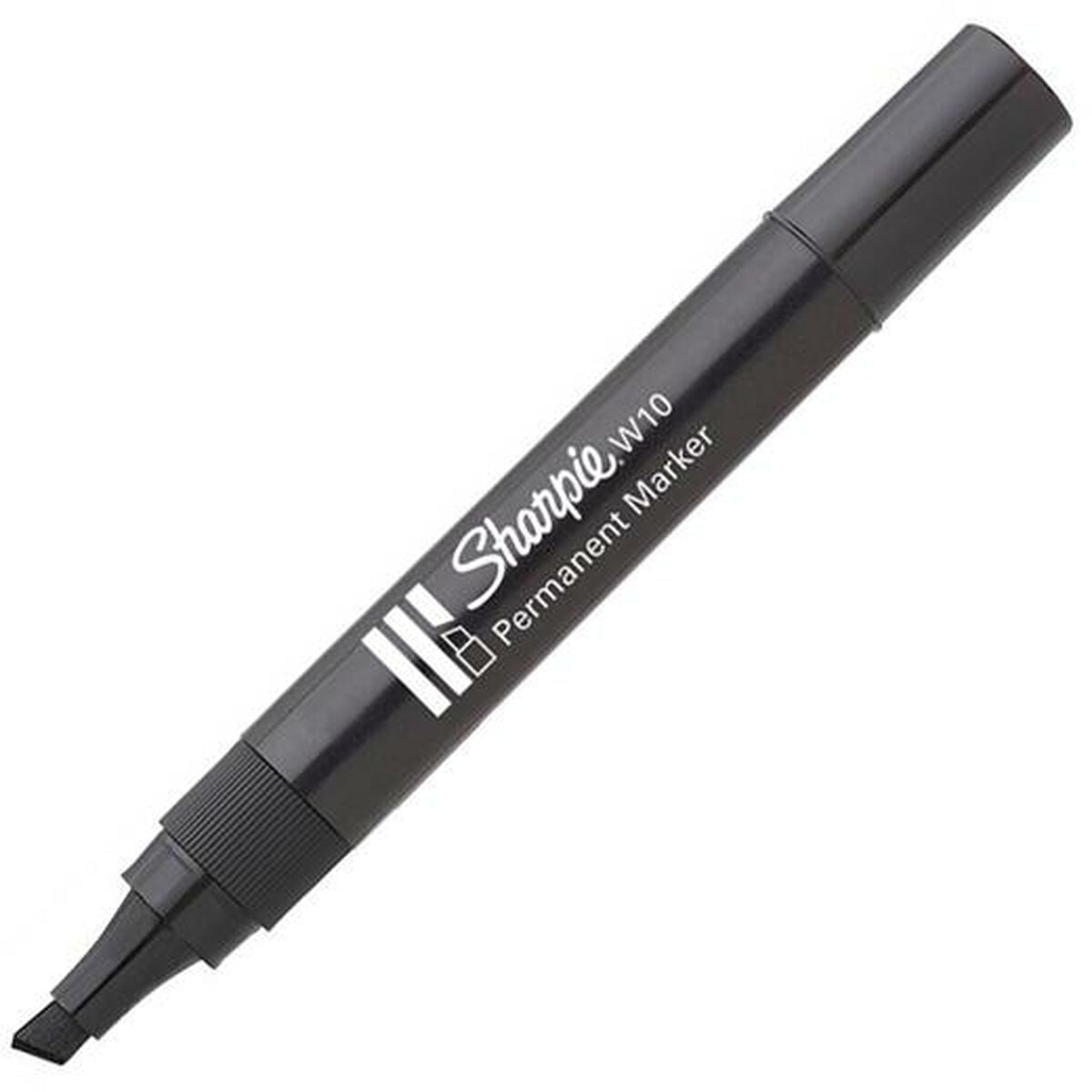 Marker permanent Sharpie W10 Negru 12 Unități - Birou și papetărie, Pixuri, creioane și articole de scris