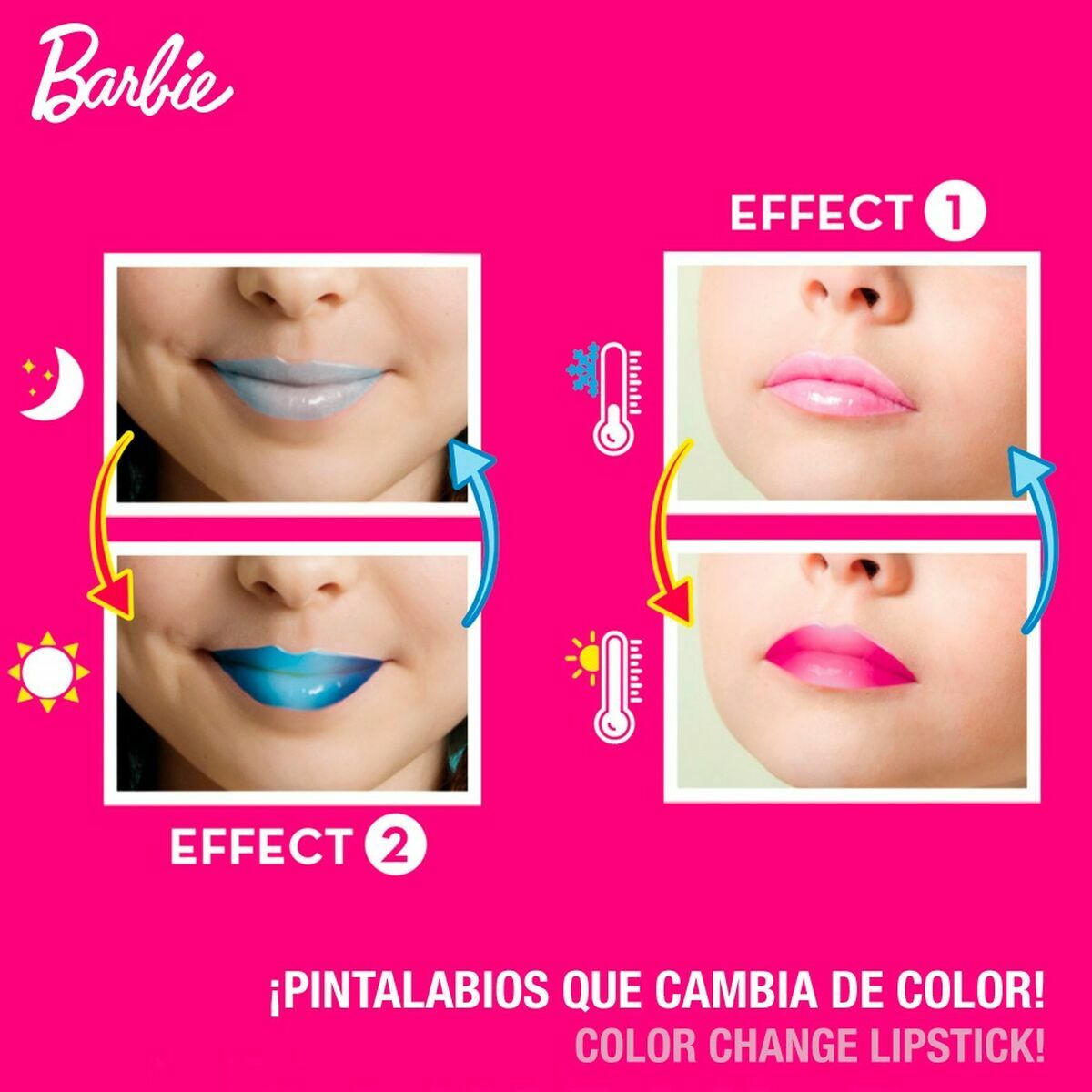 Kit pentru creare machiaj Lisciani Giochi Barbie 15 Piese Ruj - Jucarii si jocuri, Costume și accesorii