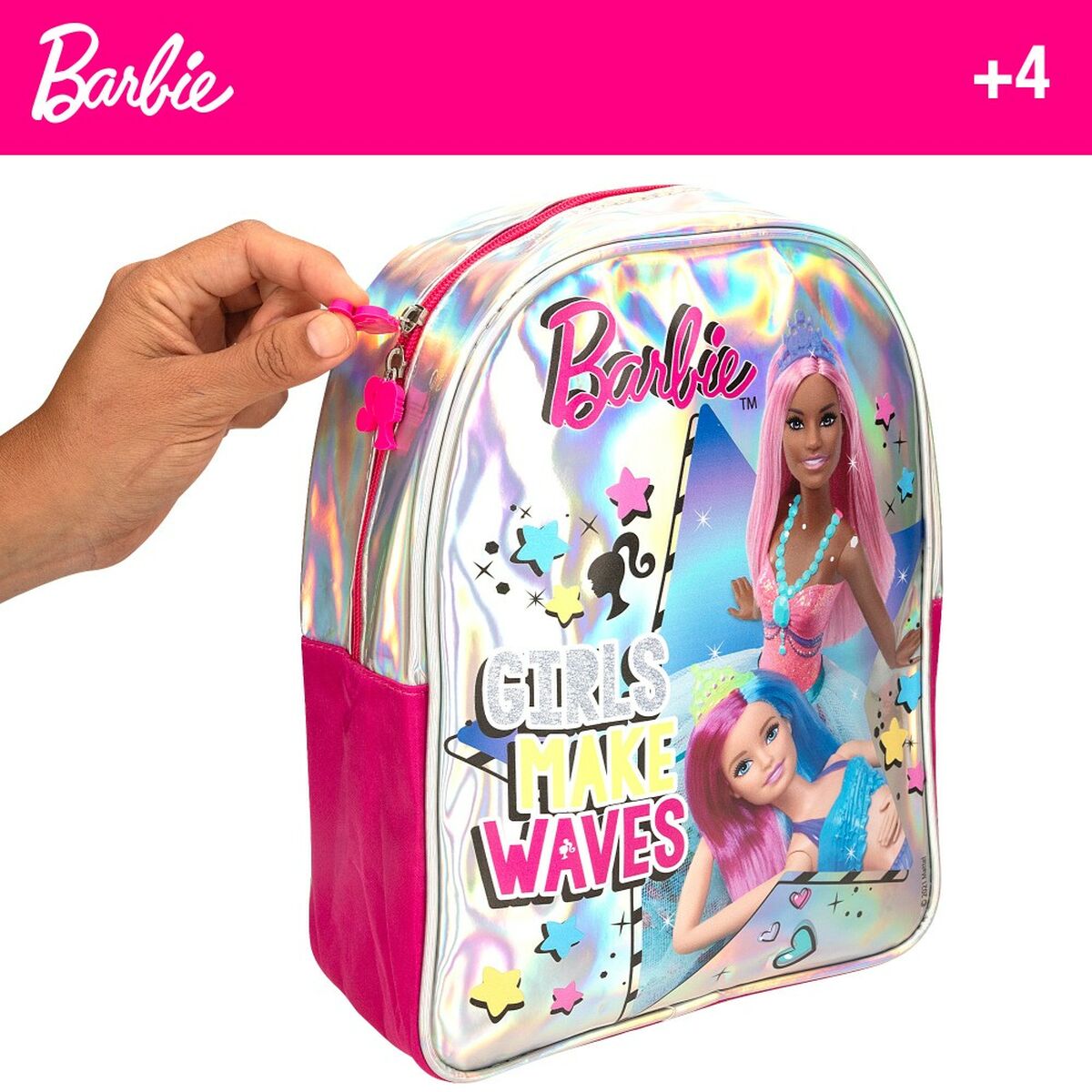 Joc Creativ de Plastilină Barbie Fashion Rucsac 14 Piese 600 g - Jucarii si jocuri, Activități creative