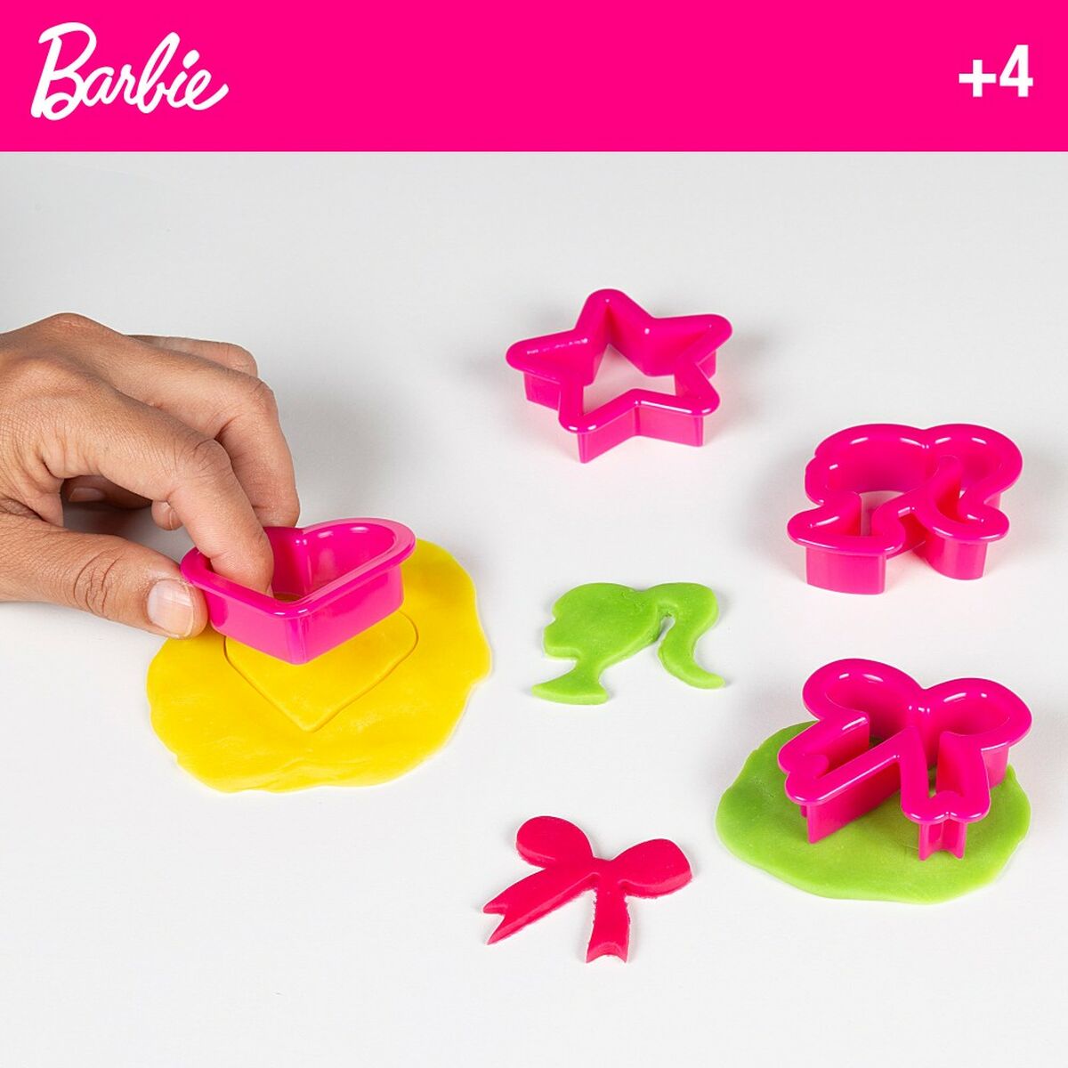 Joc Creativ de Plastilină Barbie Fashion Geantă 8 Piese 300 g - Jucarii si jocuri, Activități creative