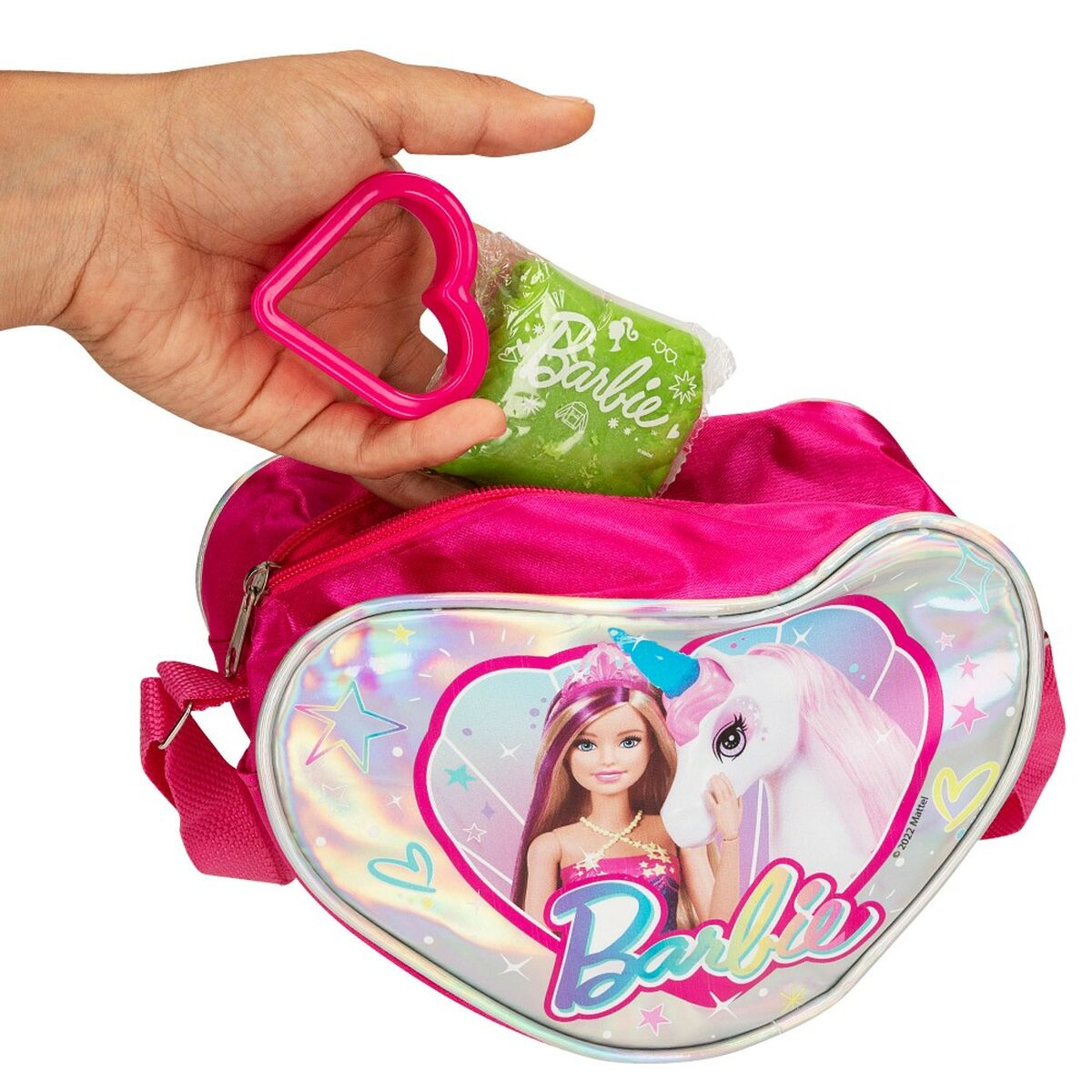 Joc Creativ de Plastilină Barbie Fashion Geantă 8 Piese 300 g - Jucarii si jocuri, Activități creative