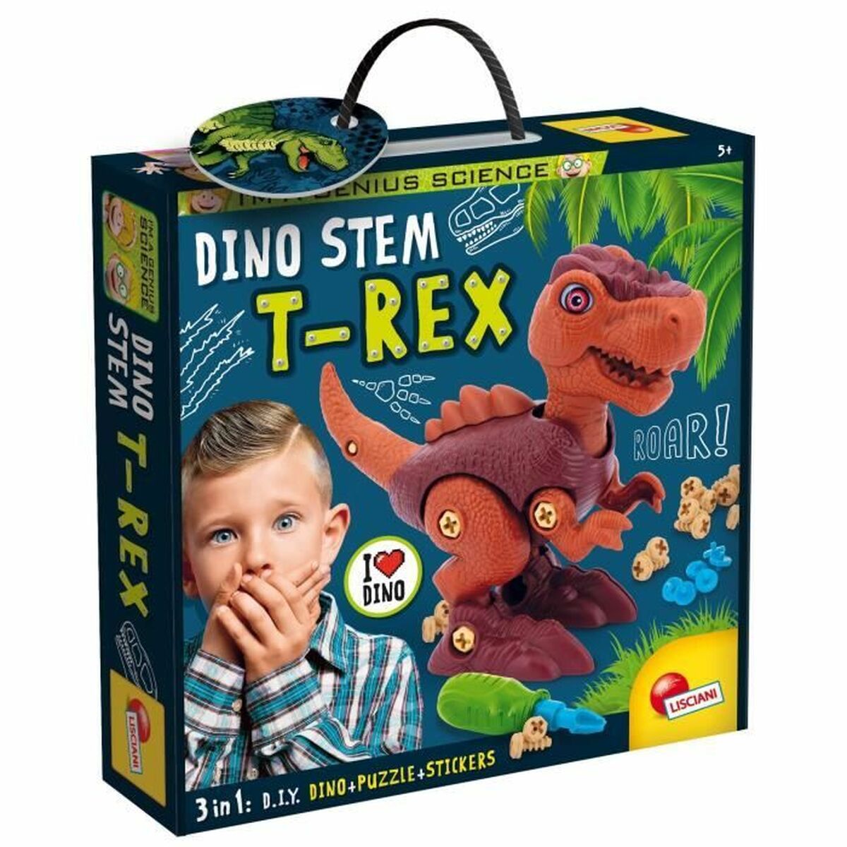 Joc de știință Lisciani Giochi Dino Stem T- Rex - Jucarii si jocuri, Învățare și educație
