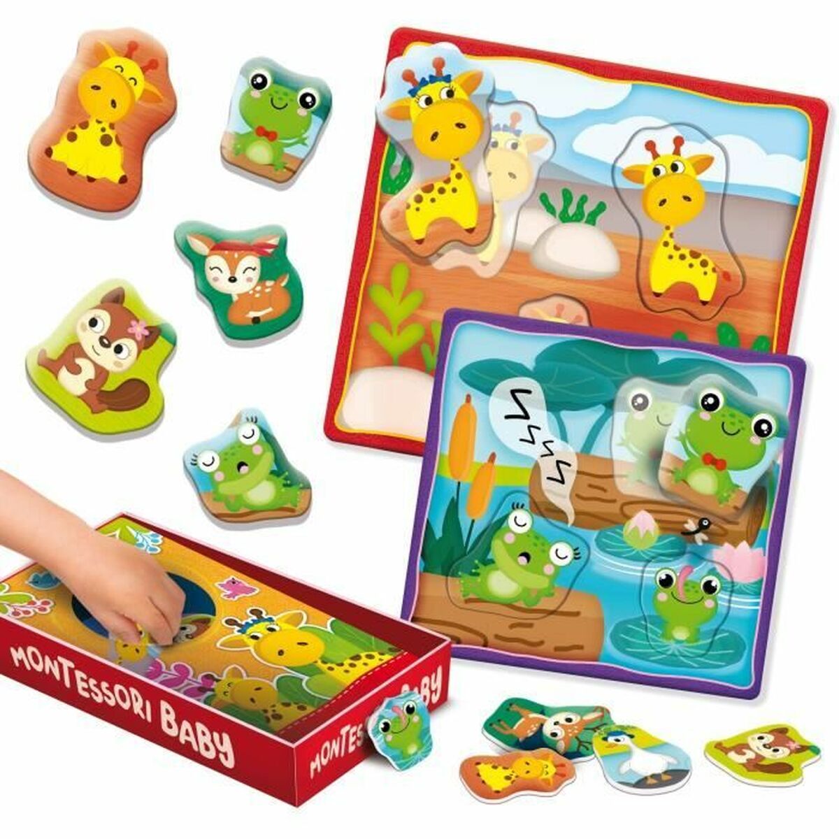 Joc Educativ Lisciani Giochi Play Family Multicolor (18 Piese) - Jucarii si jocuri, Jocuri și accesorii