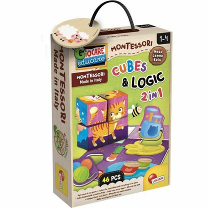 Joc Educativ Lisciani Giochi Cubes & Logic 2 in1 (FR) - Jucarii si jocuri, Jocuri și accesorii