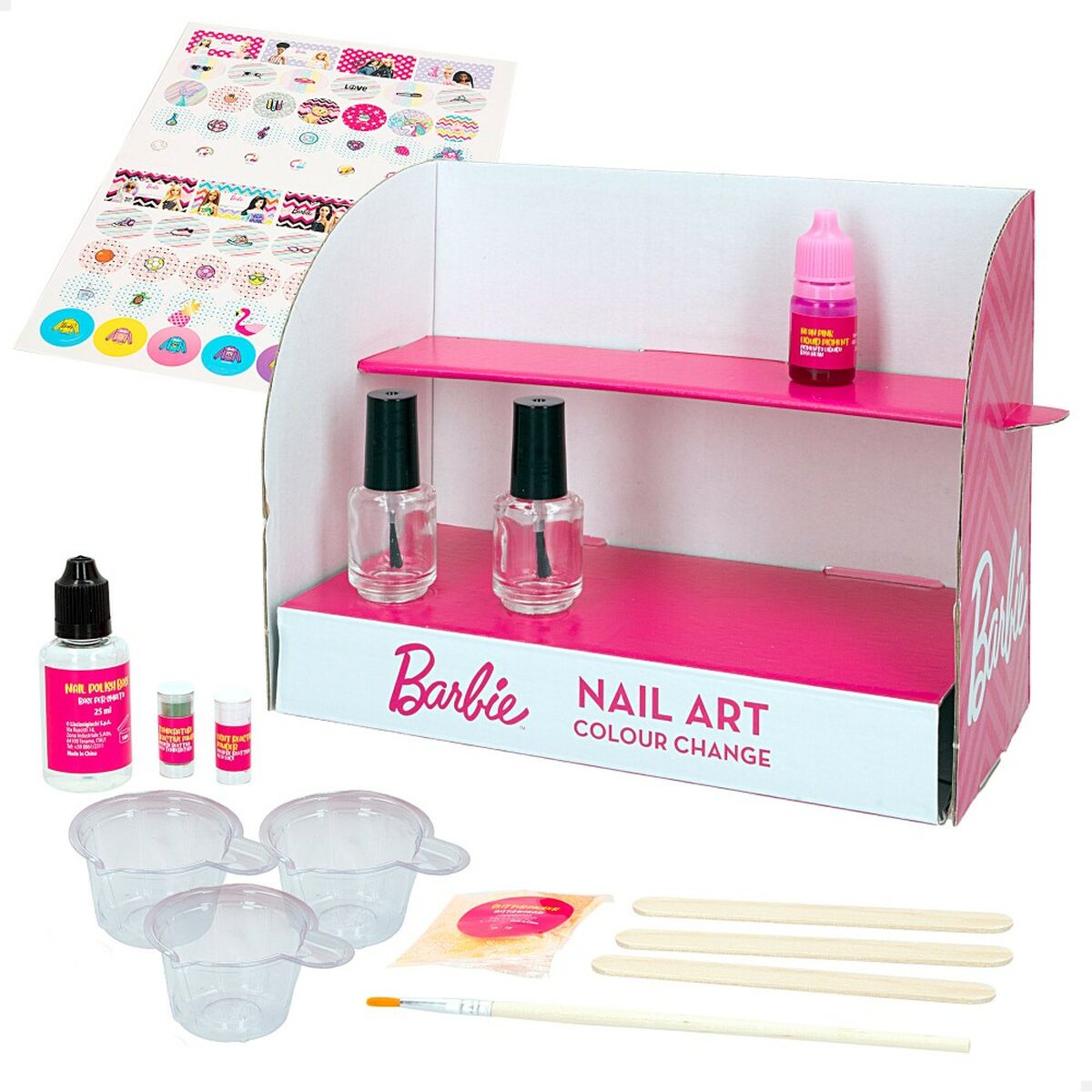 Kit to create Makeup Barbie Studio Color Change Lac de unghii 15 Piese - Jucarii si jocuri, Costume și accesorii