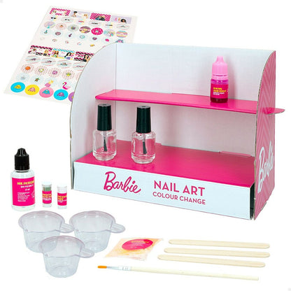 Kit to create Makeup Barbie Studio Color Change Lac de unghii 15 Piese - Jucarii si jocuri, Costume și accesorii