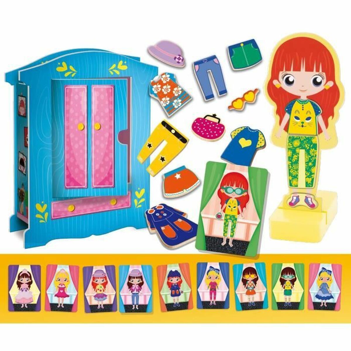 Joc Educativ Lisciani Giochi Magnetic Fashion Doll (FR) - Jucarii si jocuri, Jocuri și accesorii