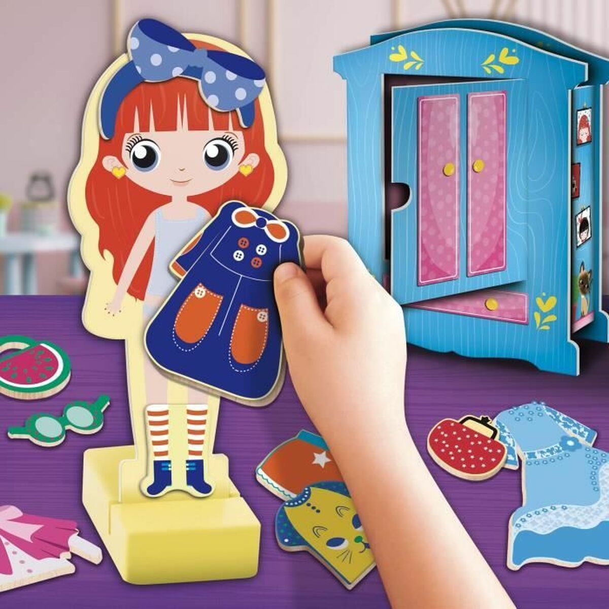 Joc Educativ Lisciani Giochi Magnetic Fashion Doll (FR) - Jucarii si jocuri, Jocuri și accesorii