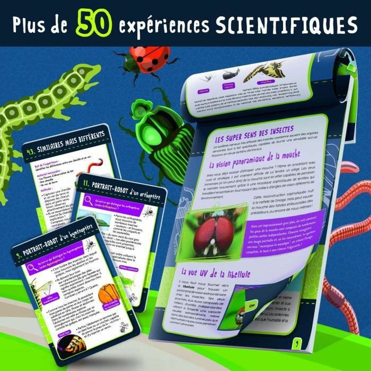Joc de știință Lisciani Giochi Génius Science scientific game insects (FR) - Jucarii si jocuri, Învățare și educație