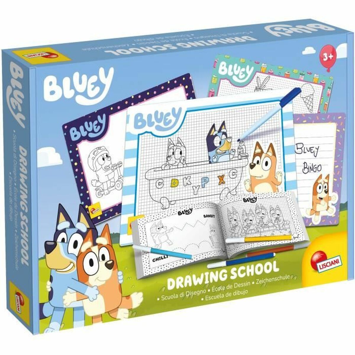 Fișe pentru desenat Lisciani Giochi Bluey Multicolor - Jucarii si jocuri, Activități creative