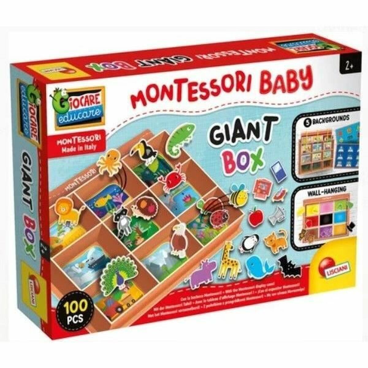 Joc Educativ Lisciani Giochi Montessori Baby Giant Box - Jucarii si jocuri, Jocuri și accesorii