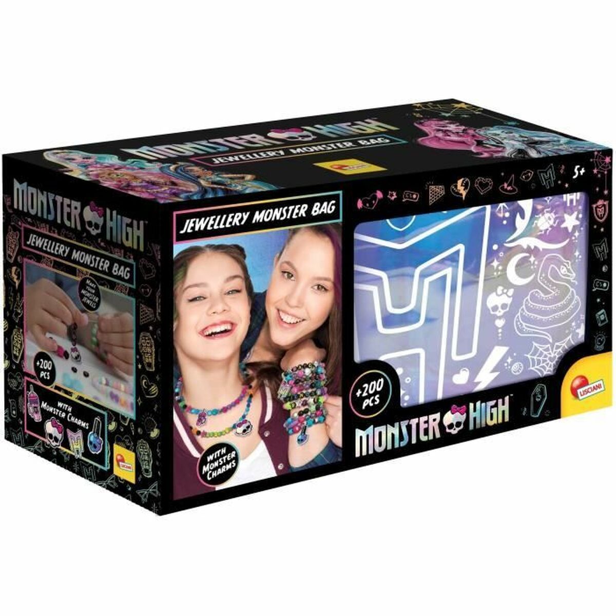 Mărgele Lisciani Giochi Jewellery Monster bag - Jucarii si jocuri, Activități creative
