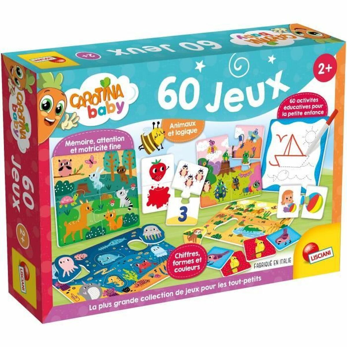 Joc Educativ Lisciani Giochi Carotina Baby 60 Jeux (FR) - Jucarii si jocuri, Jocuri și accesorii