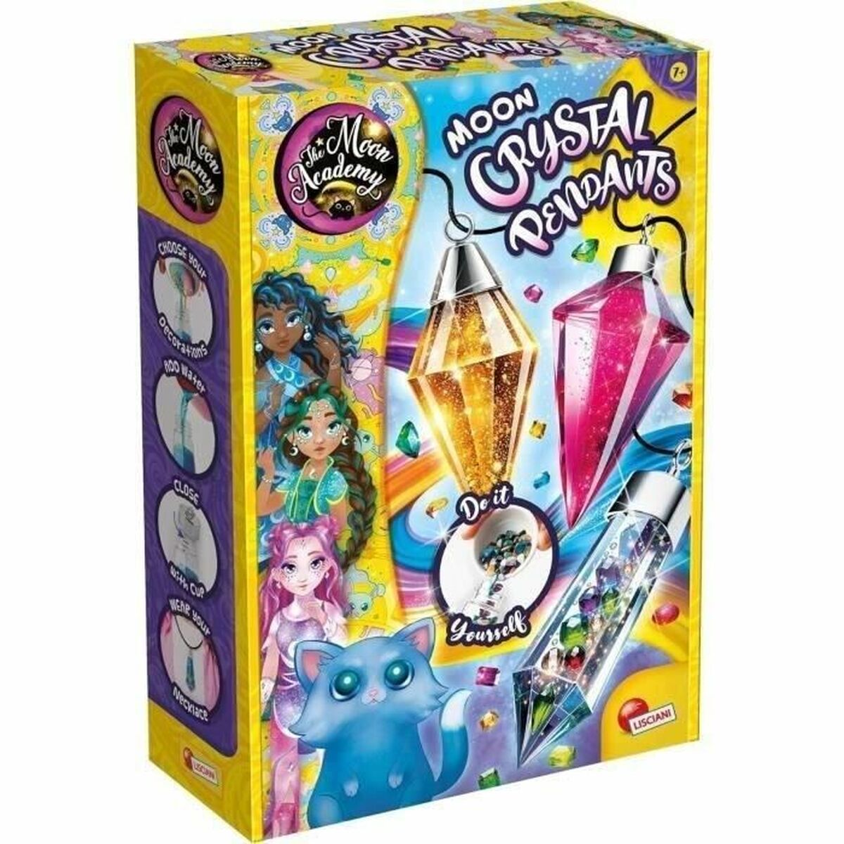 Set de Lucru Manual Lisciani Giochi The Moon Academy Moon Crystal Pendants - Jucarii si jocuri, Activități creative