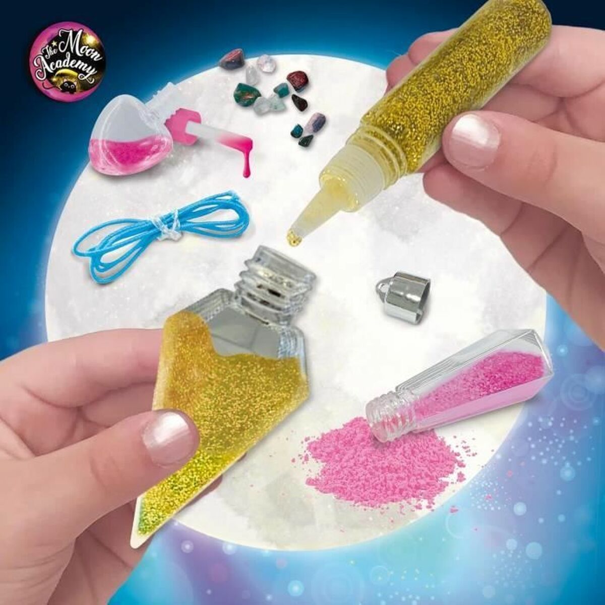 Set de Lucru Manual Lisciani Giochi The Moon Academy Moon Crystal Pendants - Jucarii si jocuri, Activități creative