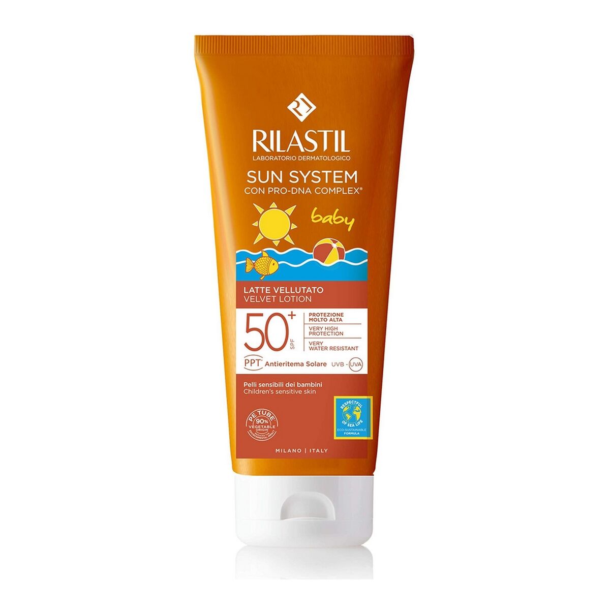 Lapte Solar pentru Copii Rilastil Sun System Spf 50+ (200 ml) - Bebelus, Igienă și îngrijire