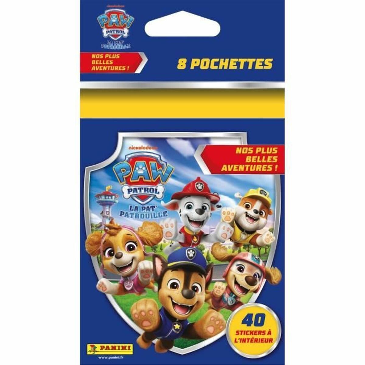 Pachet de autocolante Panini Paw Patrol : The Best Adventures - Jucarii si jocuri, Obiecte de colecție