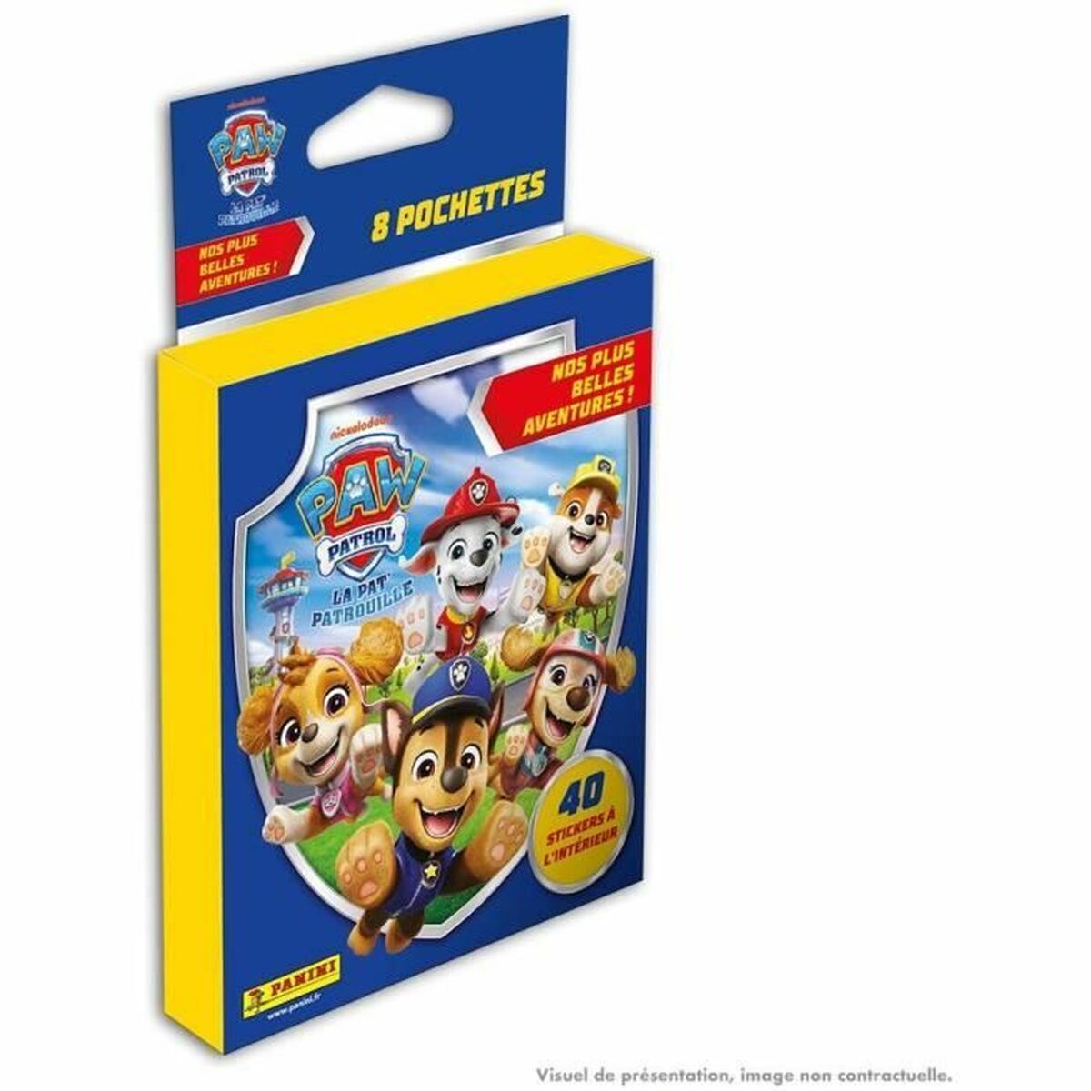 Pachet de autocolante Panini Paw Patrol : The Best Adventures - Jucarii si jocuri, Obiecte de colecție