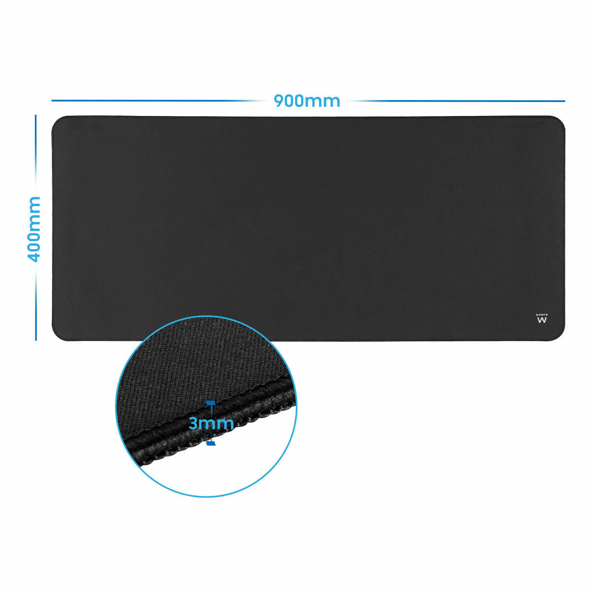 Covoraș de șoarece Ewent EW3182 Negru - Tehnică de calcul, Accesorii
