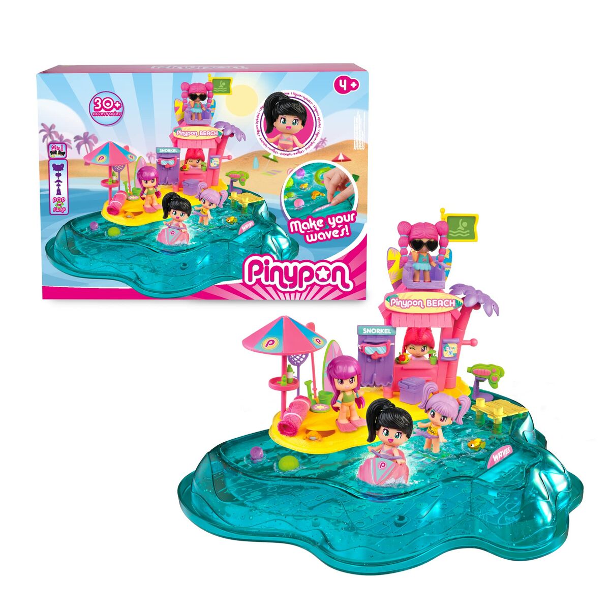 Playset Pinypon Plajă - Jucarii si jocuri, Păpuși și figurine