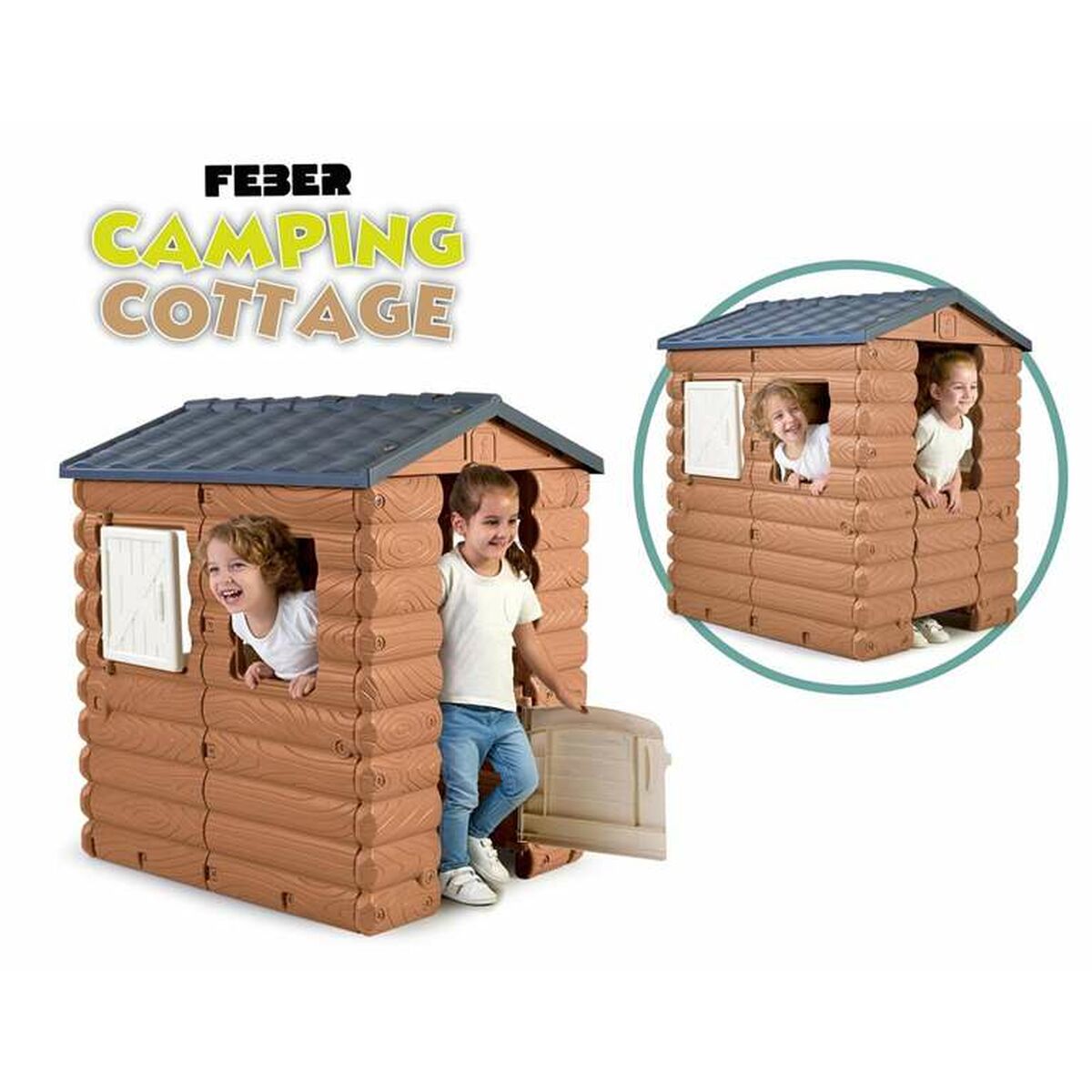 Casă pentru Copii de Joacă Feber Camping Cottage 104 x 90 x 1,18 cm - Jucarii si jocuri, În aer liber și sport