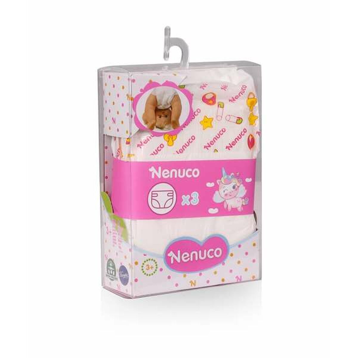 Scutece pentru păpuși Nenuco 3 Piese - Jucarii si jocuri, Păpuși și accesorii
