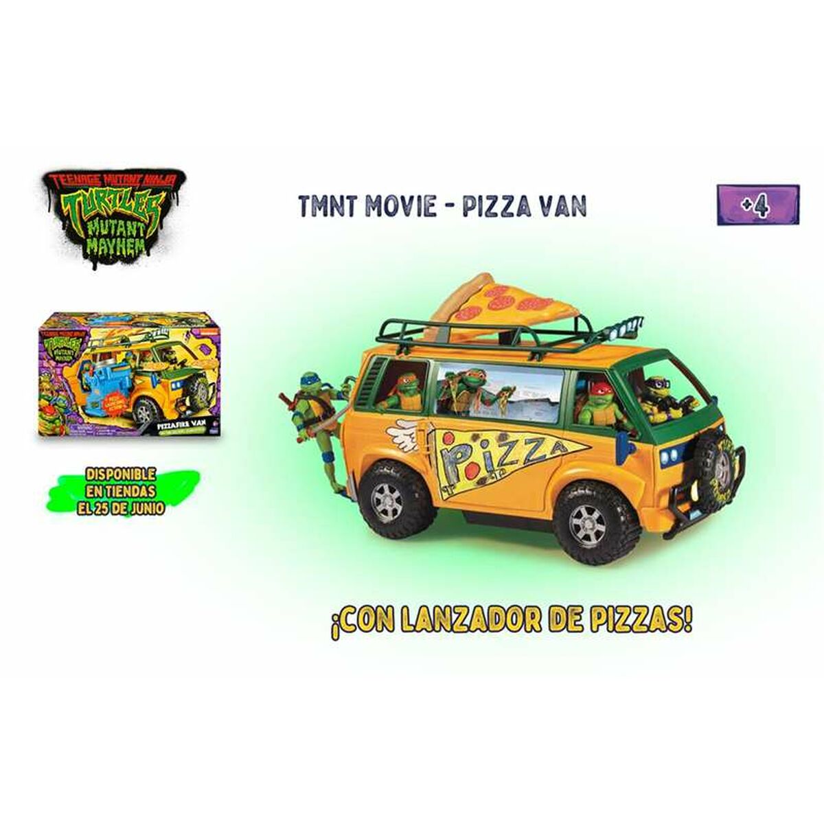 Caravană Teenage Mutant Ninja Turtles Pizza Van - Jucarii si jocuri, Păpuși și accesorii