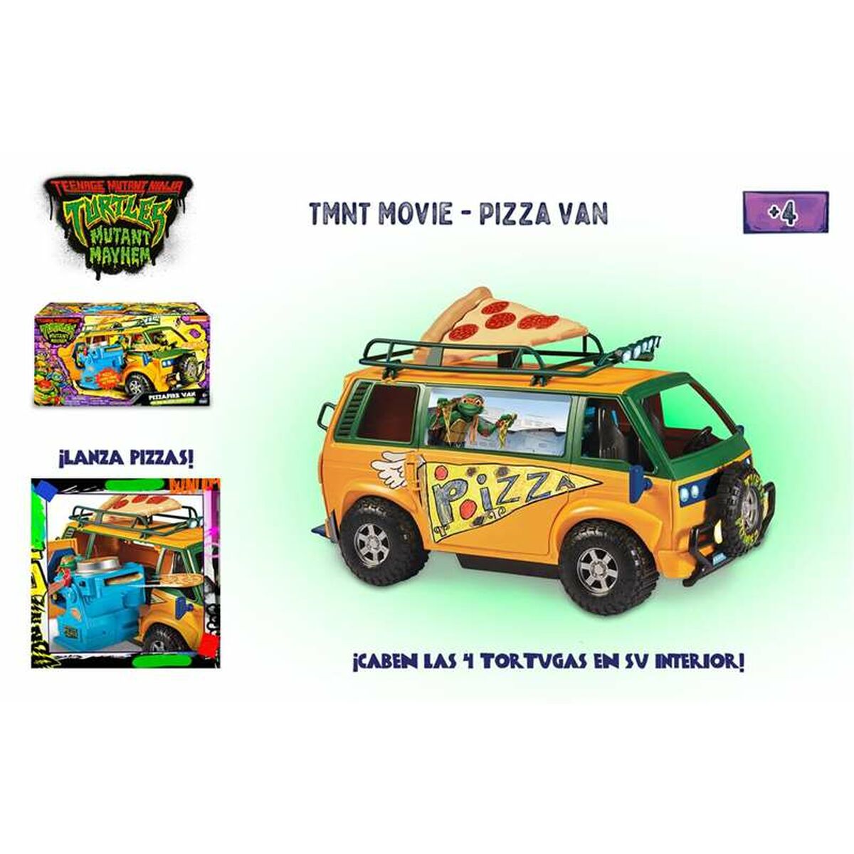 Caravană Teenage Mutant Ninja Turtles Pizza Van - Jucarii si jocuri, Păpuși și accesorii