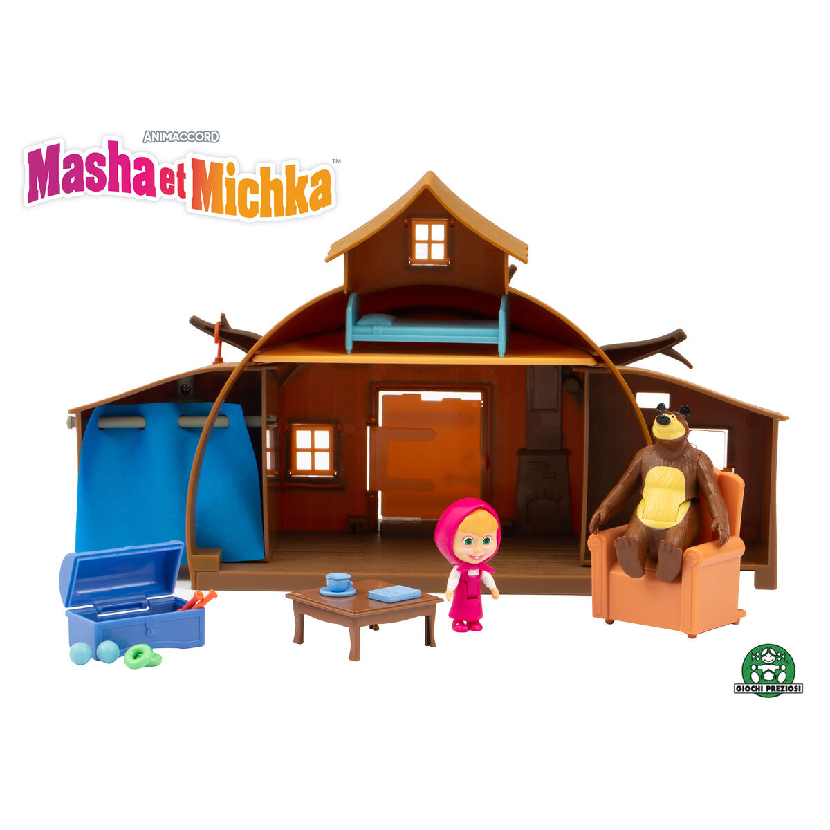 Playset Masha and the Bear: Casa Ursului - Jucarii si jocuri, Păpuși și figurine