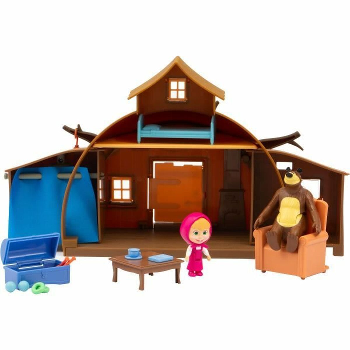 Playset Masha and the Bear: Casa Ursului - Jucarii si jocuri, Păpuși și figurine