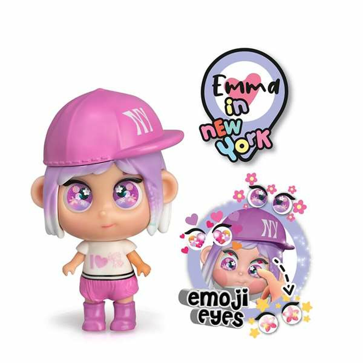 Păpușă Bebe Famosa Mini Trotties Emoji Eyes 12 cm Articulată - Jucarii si jocuri, Păpuși și accesorii