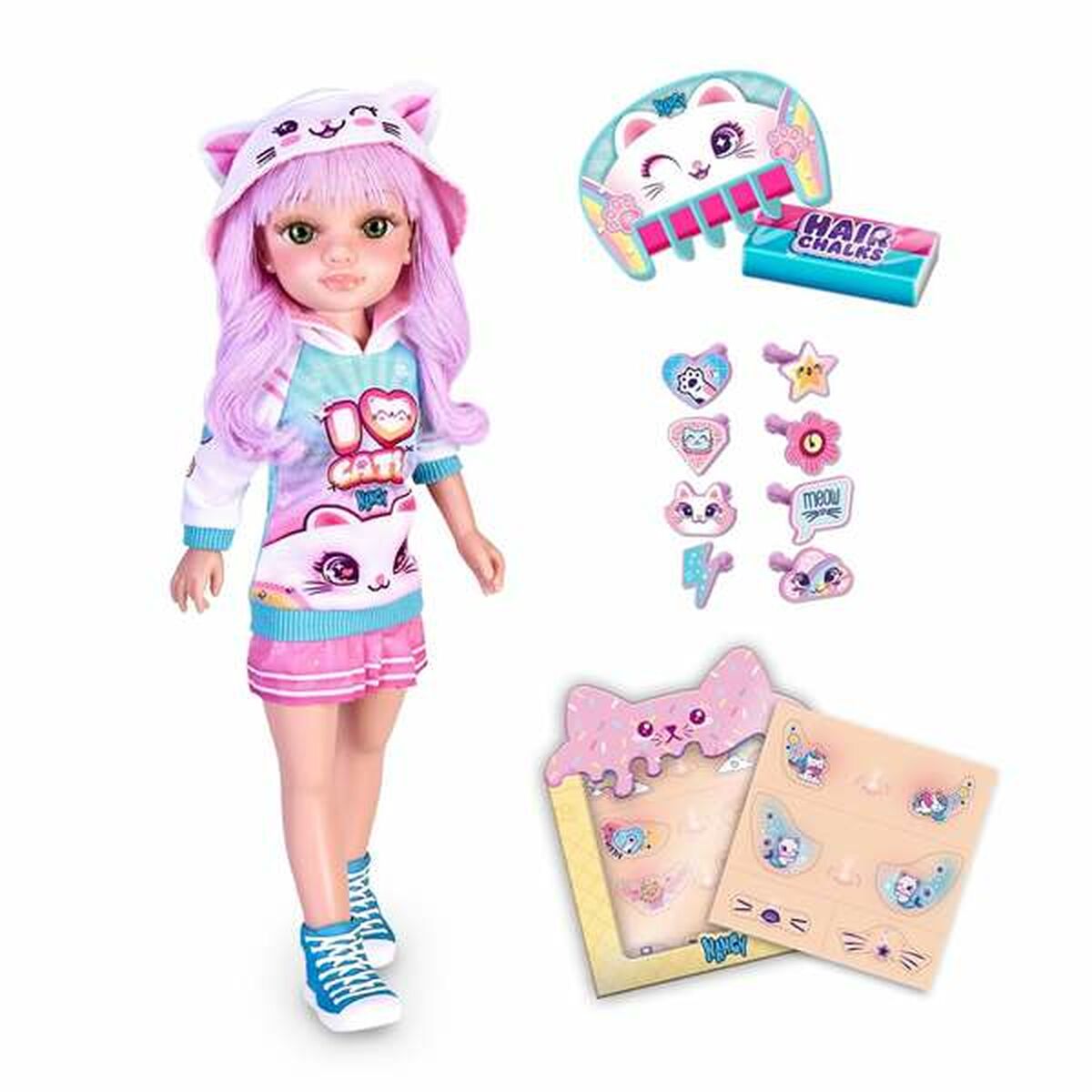 Păpușă Nancy Catwaii 42 cm - Jucarii si jocuri, Păpuși și accesorii