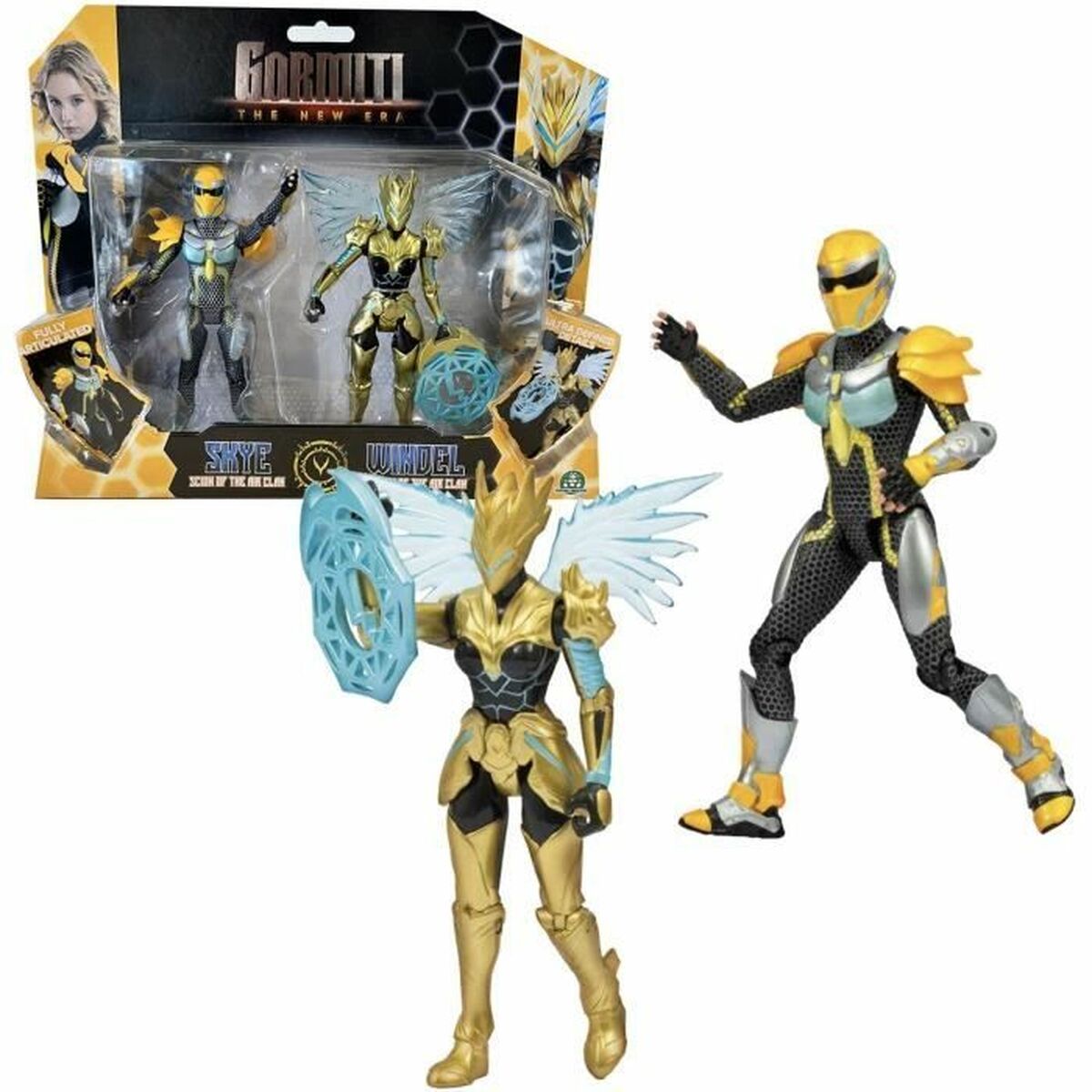 Playset Gormiti Scion and Gormiti associated Air - Skye and Windel 15 cm - Jucarii si jocuri, Păpuși și figurine