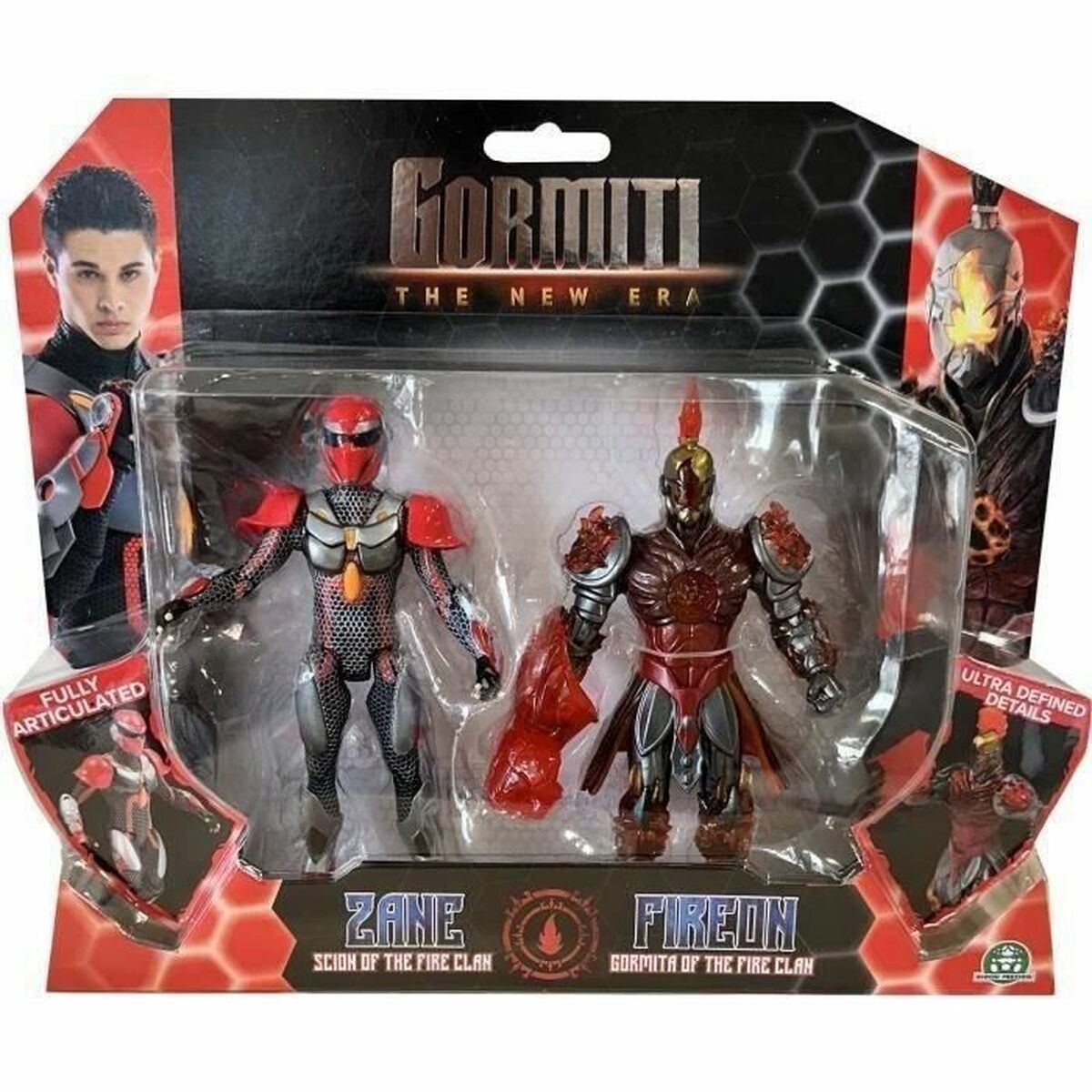 Playset Gormiti GORMITI - Scion and Gormiti associated Fire - Zane and Fireon 15 cm - Jucarii si jocuri, Păpuși și figurine