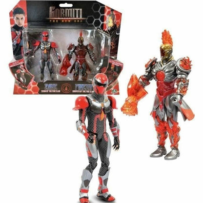 Playset Gormiti GORMITI - Scion and Gormiti associated Fire - Zane and Fireon 15 cm - Jucarii si jocuri, Păpuși și figurine